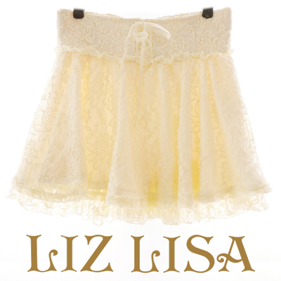 日本LIZ LISA橡皮筋高腰少女仙美软妹子 全蕾丝