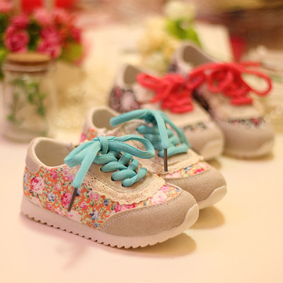 2015春季新款韩版碎花宝宝鞋女童鞋子 儿童运