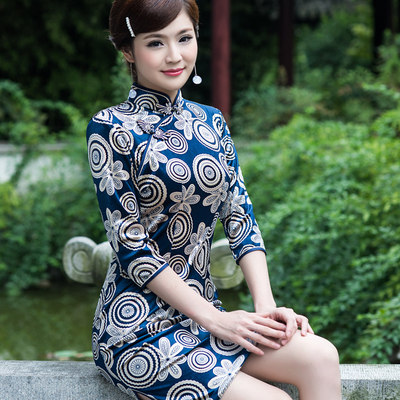 2015春春装新款复古时尚韩国真丝绒提花弹力