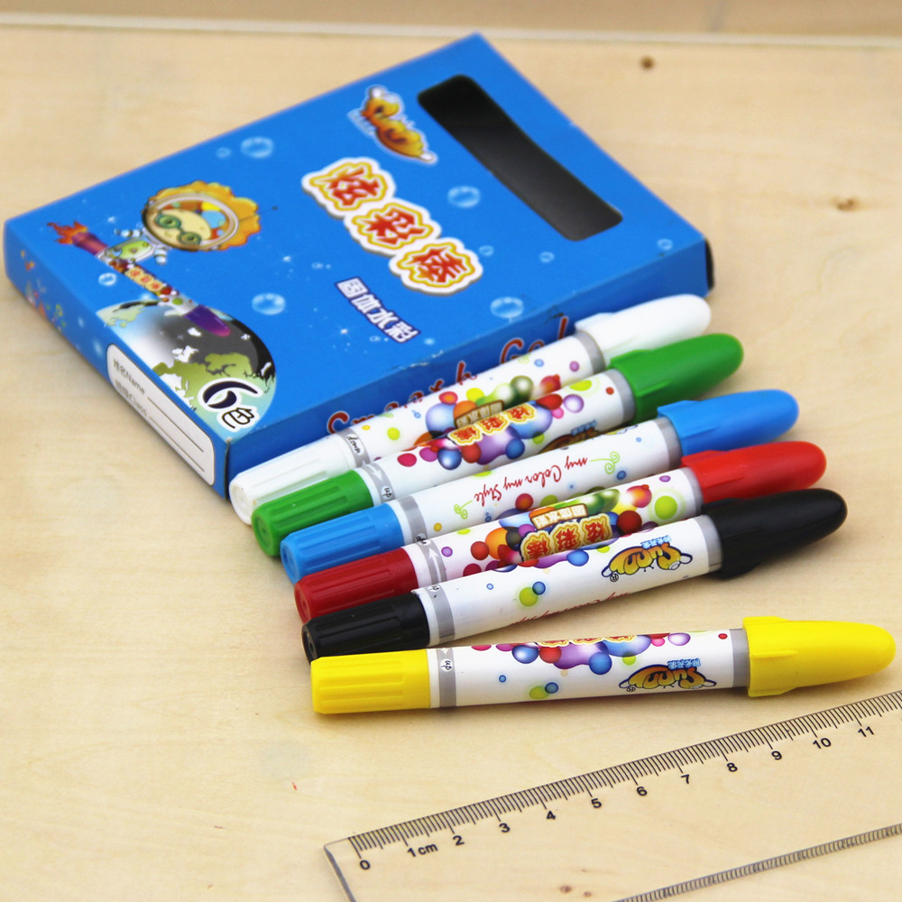 阳光天使 炫彩棒 常用6色 油画棒 水溶性炫彩棒