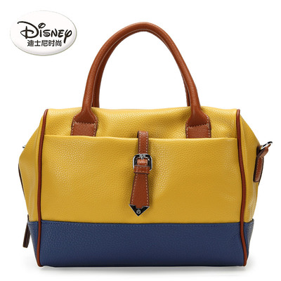 迪士尼米奇女包专柜正品2015新款撞色手提包