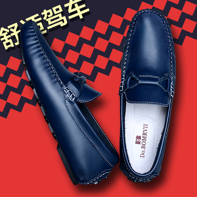 2016新款春季豆豆鞋男真皮男士休闲鞋皮鞋英